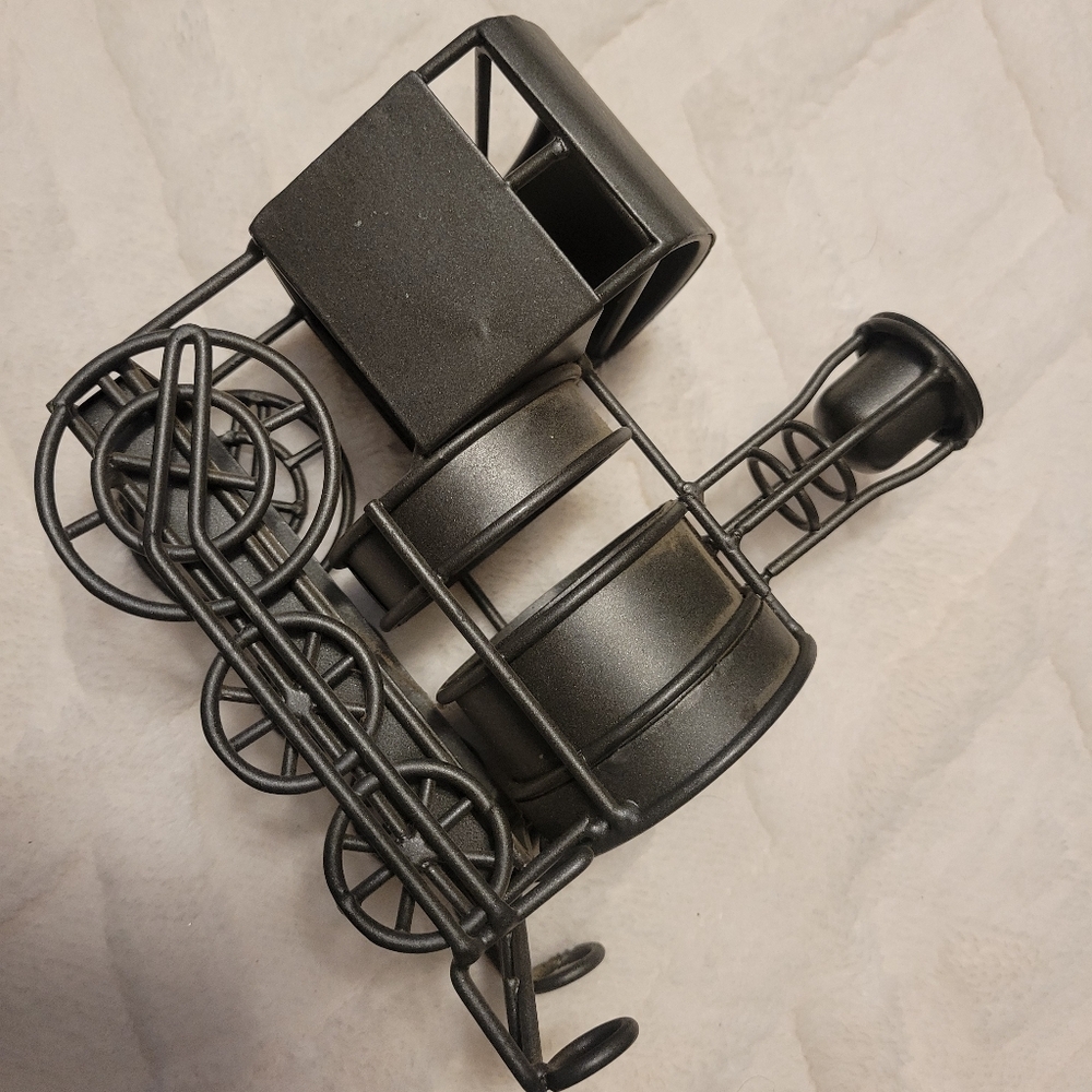 Metal Train Home Decor Candlestick Incense Holder